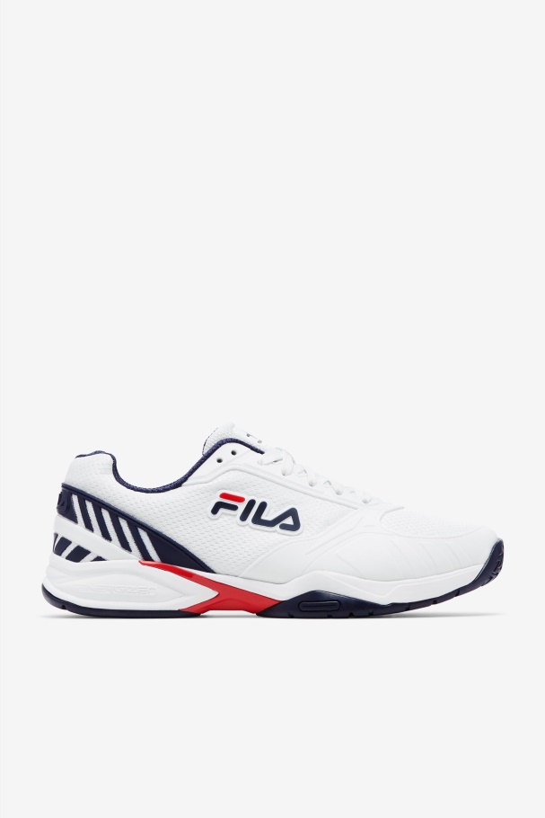 Fila UK White/Navy/Red Men's volley zone