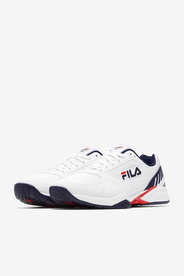 Fila UK White/Navy/Red Men\'s volley zone