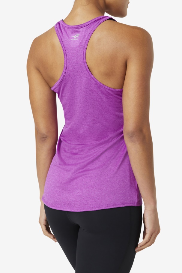 Pickleball Racerback Tank Purple Cactus Heather Fila UK