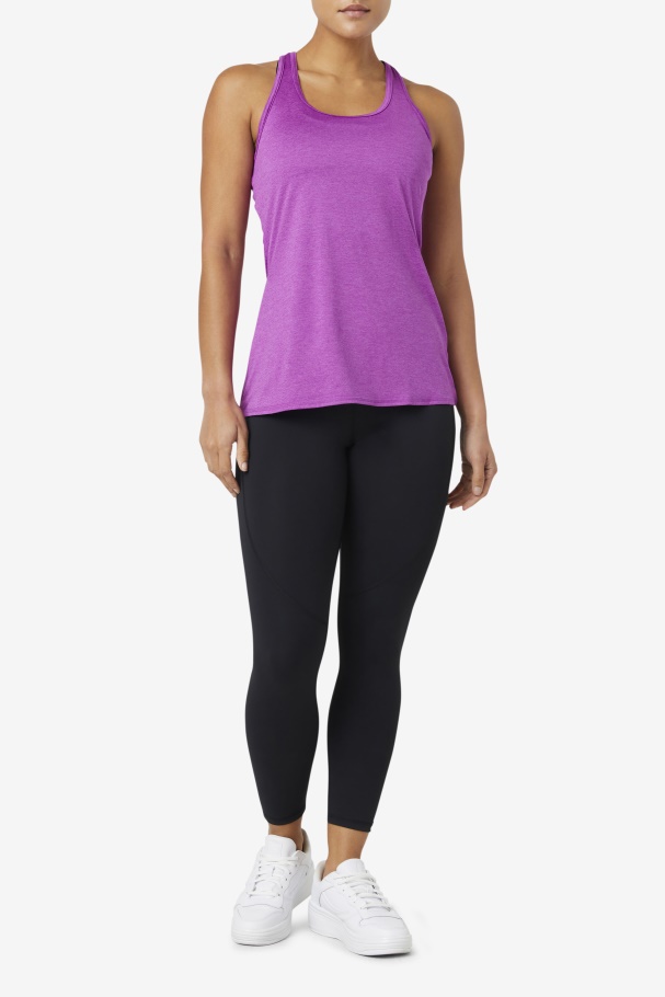 Pickleball Racerback Tank Purple Cactus Heather Fila UK