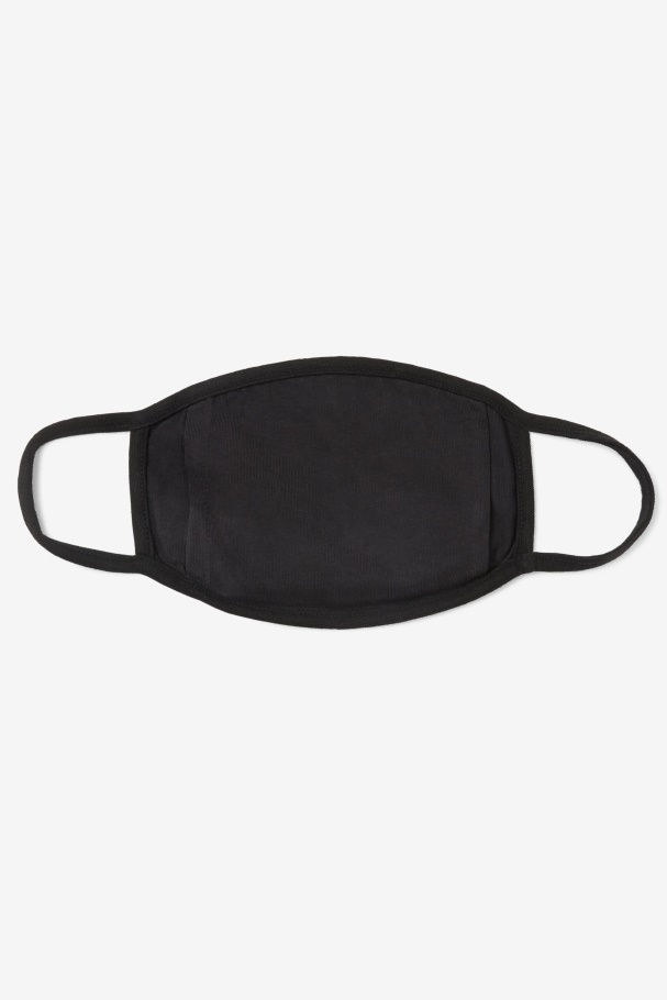 Black Fila UK F-Box Logo Face Mask in Black