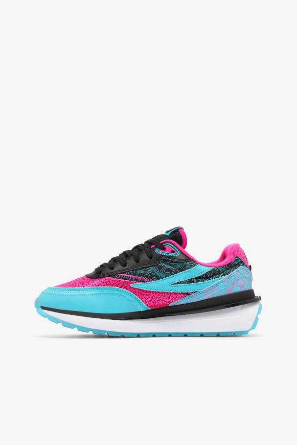 Fila UK Black/Pink Glo/White Women\'s Renno