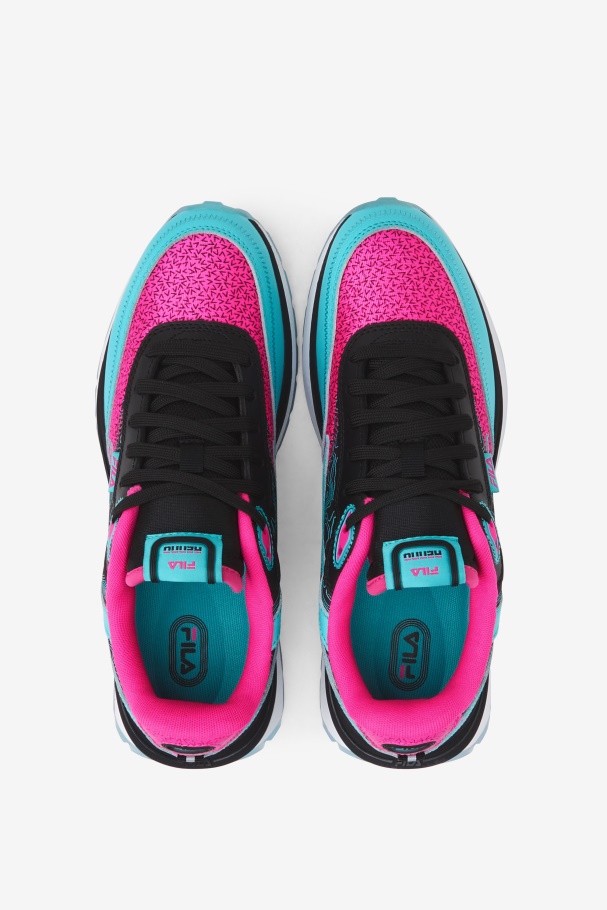 Fila UK Black/Pink Glo/White Women\'s Renno