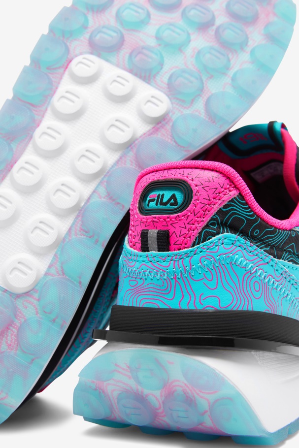 Fila UK Black/Pink Glo/White Women\'s Renno