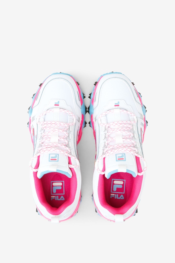 Women\'s Oakmont TR Fila UK White/Pink Glo/Bluefish