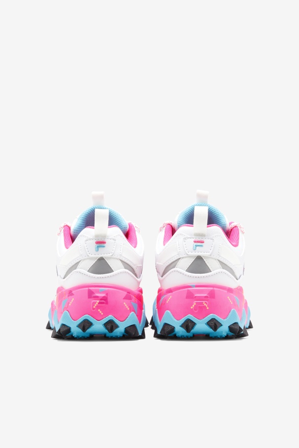 Women\'s Oakmont TR Fila UK White/Pink Glo/Bluefish