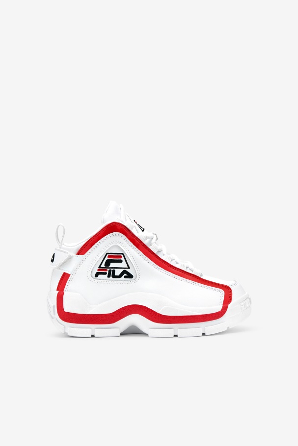 big kids' Grant Hill 2 White/Red/Black Fila UK