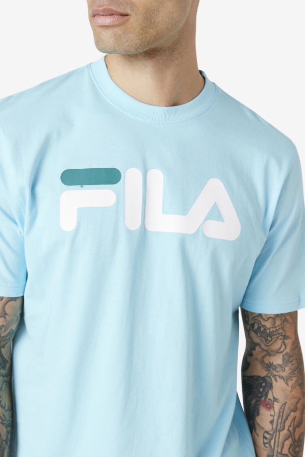 Petit Four/White/Bayou Men\'s Eagle Tee Fila UK