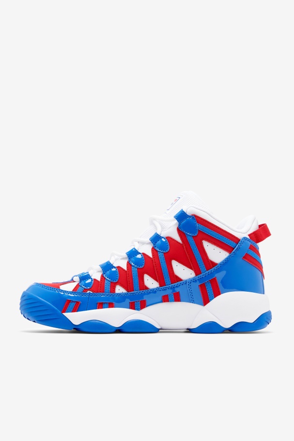 White/Red/Blue Fila UK Men\'s Stackhouse Spaghetti