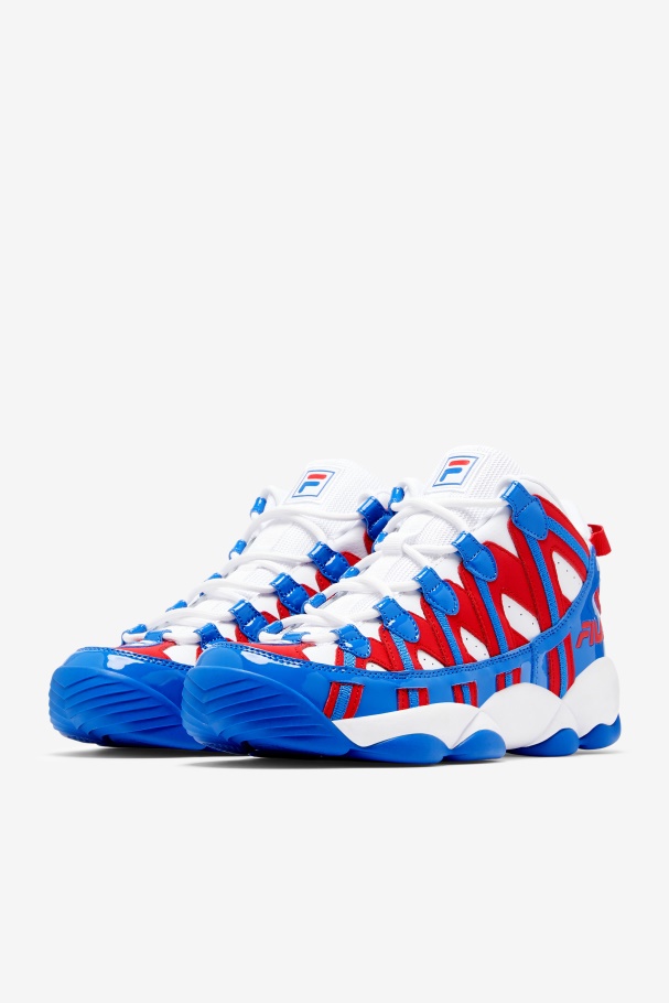 White/Red/Blue Fila UK Men\'s Stackhouse Spaghetti