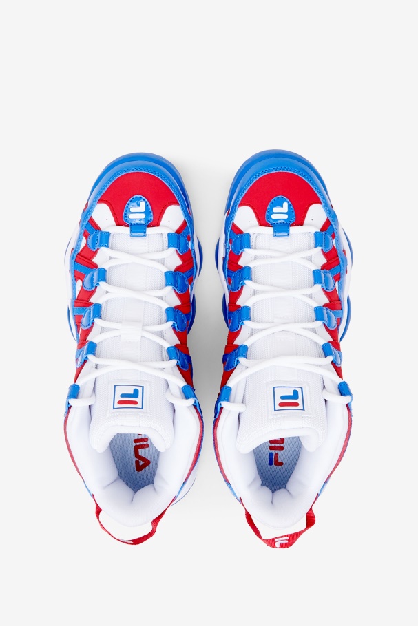 White/Red/Blue Fila UK Men\'s Stackhouse Spaghetti