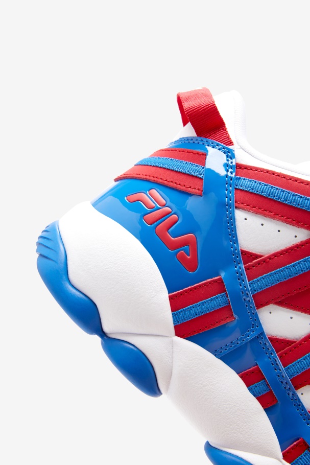 White/Red/Blue Fila UK Men\'s Stackhouse Spaghetti