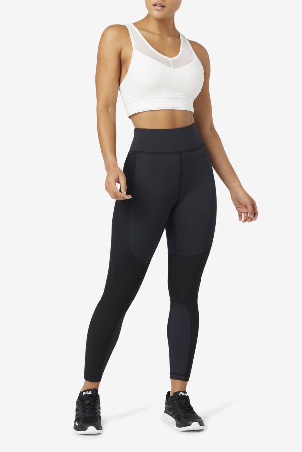 White Fila UK Uplift Racerback Bra Top