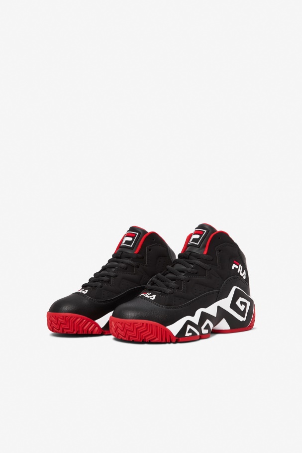 Big Kids\' Mb Fila UK Black/White/Red