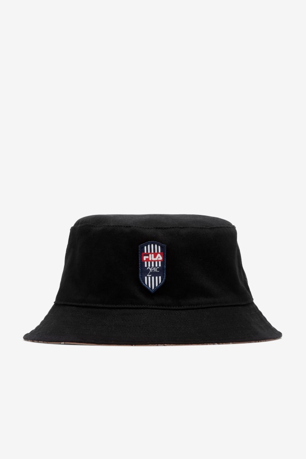 Black/Tobacco Brown 2Pac Hat Fila UK