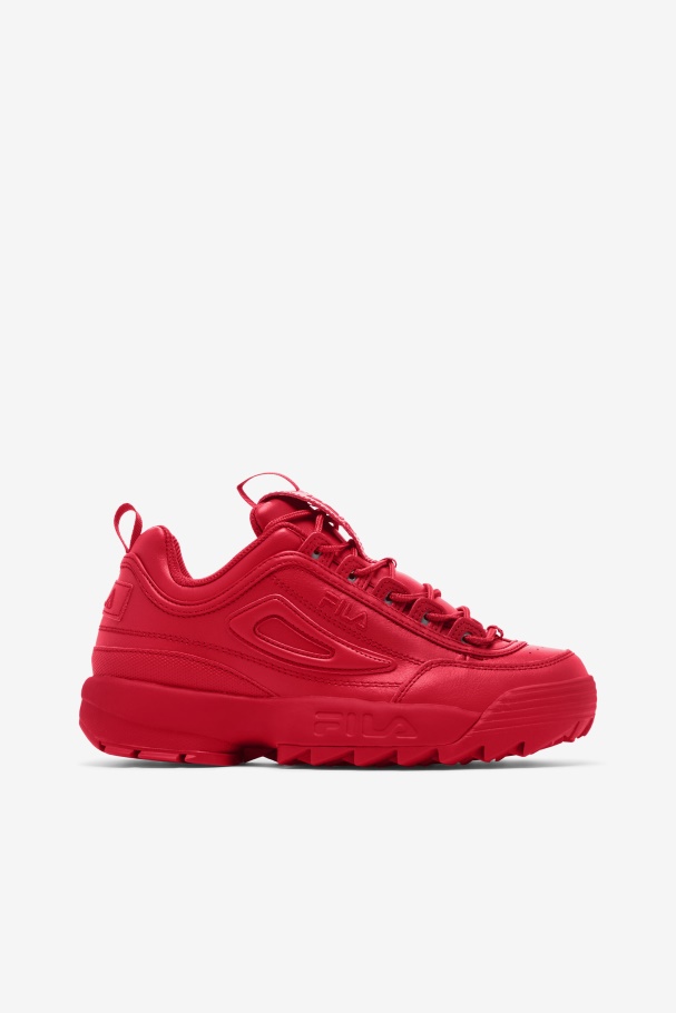 Red Fila UK Women's Disruptor 2 Premium