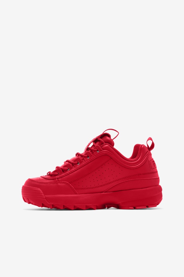 Red Fila UK Women\'s Disruptor 2 Premium