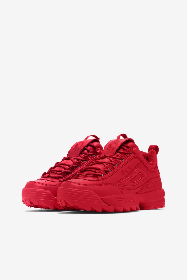 Red Fila UK Women\'s Disruptor 2 Premium