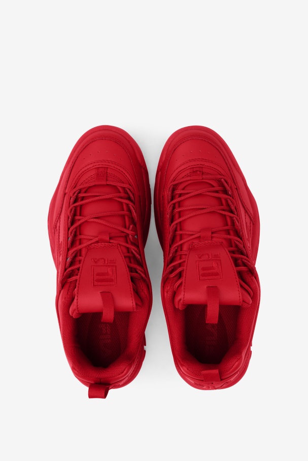 Red Fila UK Women\'s Disruptor 2 Premium