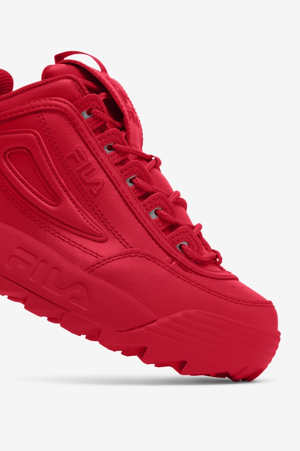 Red Fila UK Women\'s Disruptor 2 Premium