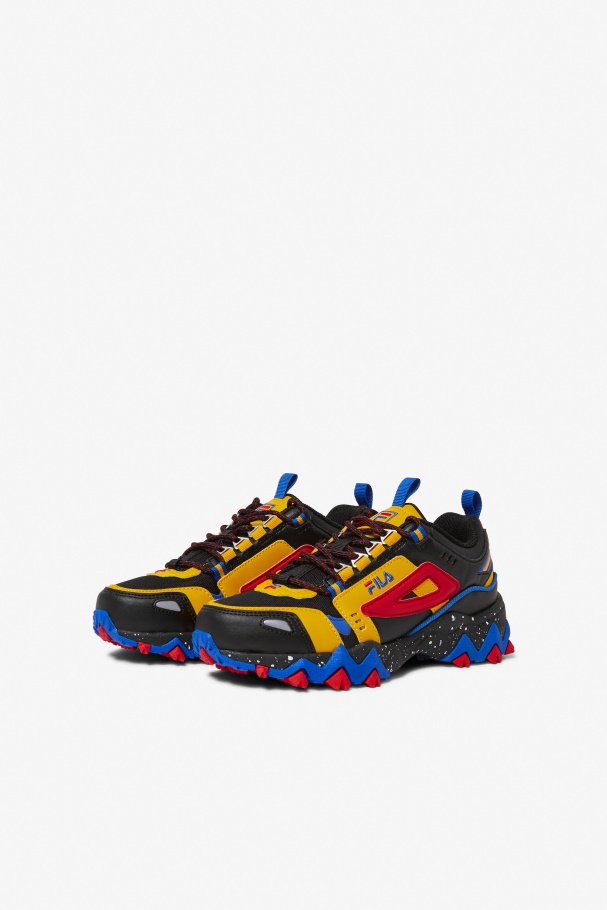 Fila UK Black/Gold/Red Big Kids\' Oakmont Tr