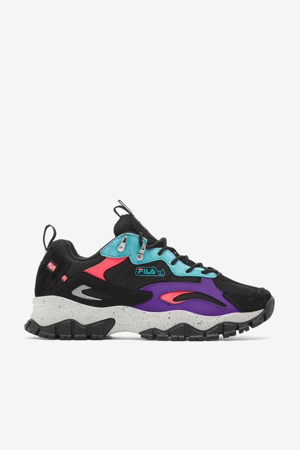 Black/Ceramic/White Fila UK Men's Ray Tracer TR 2