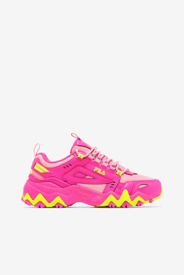 Women's Oakmont Tr Pink/Almond Blossom/Yellow Fila UK