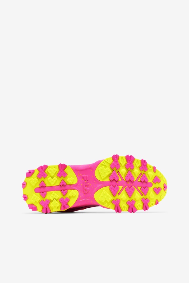 Women\'s Oakmont Tr Pink/Almond Blossom/Yellow Fila UK