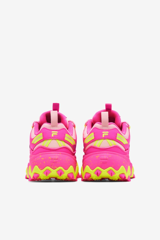 Women\'s Oakmont Tr Pink/Almond Blossom/Yellow Fila UK