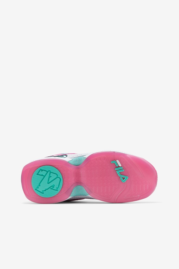 Fila UK White/Pink/Cockatoo Women\'s Grant Hill 3