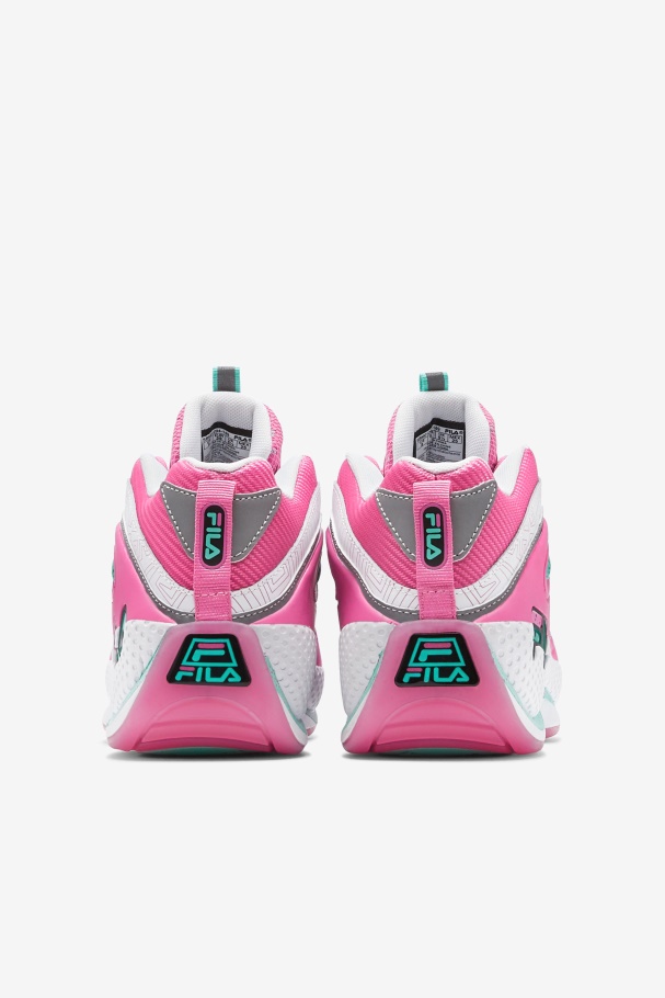 Fila UK White/Pink/Cockatoo Women\'s Grant Hill 3