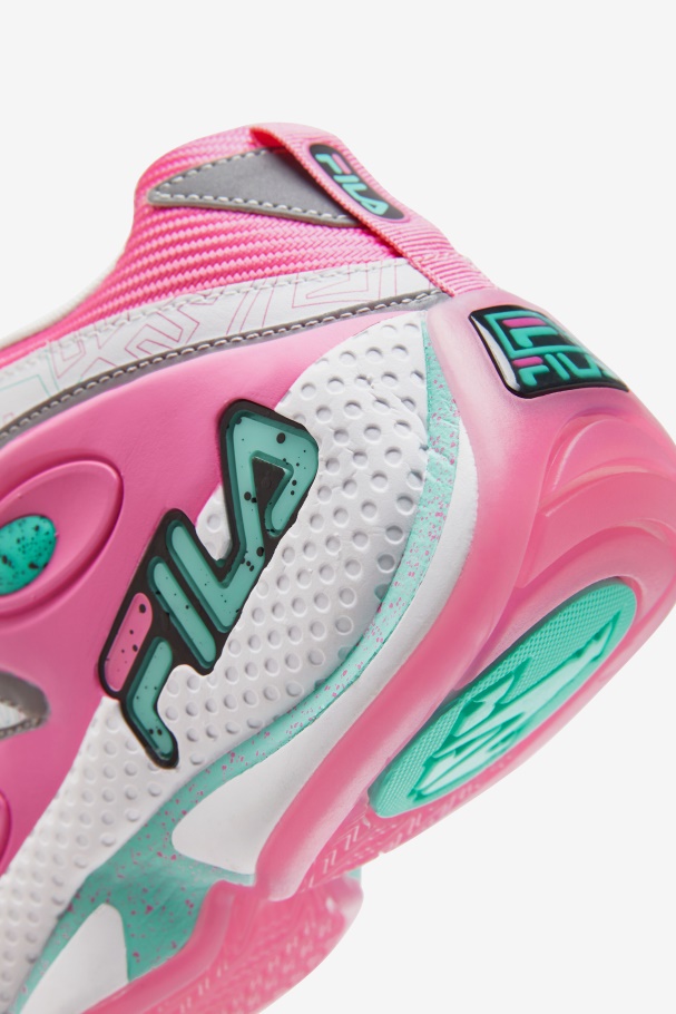 Fila UK White/Pink/Cockatoo Women\'s Grant Hill 3