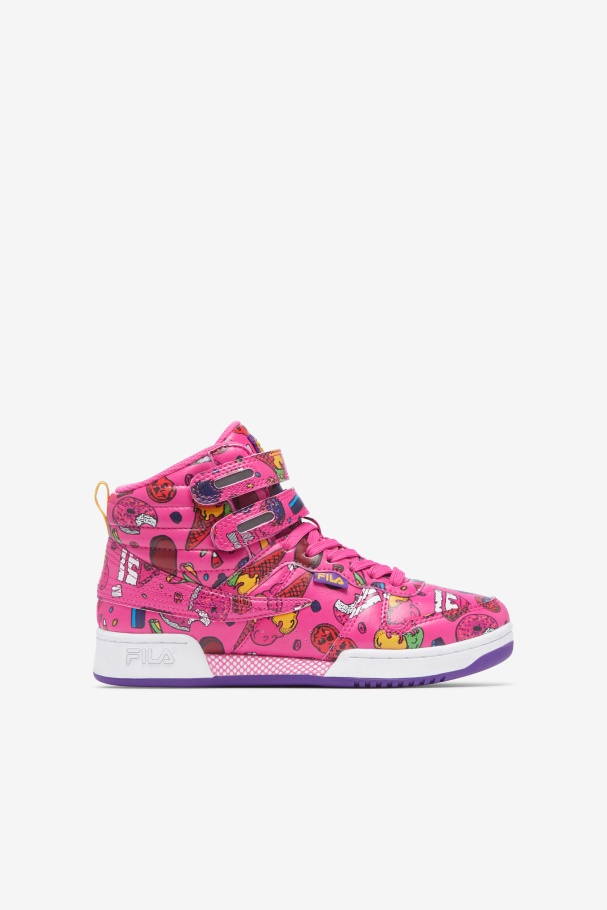 Sugar Plum/Purple/Lemon Fila UK Big Kids' F-14