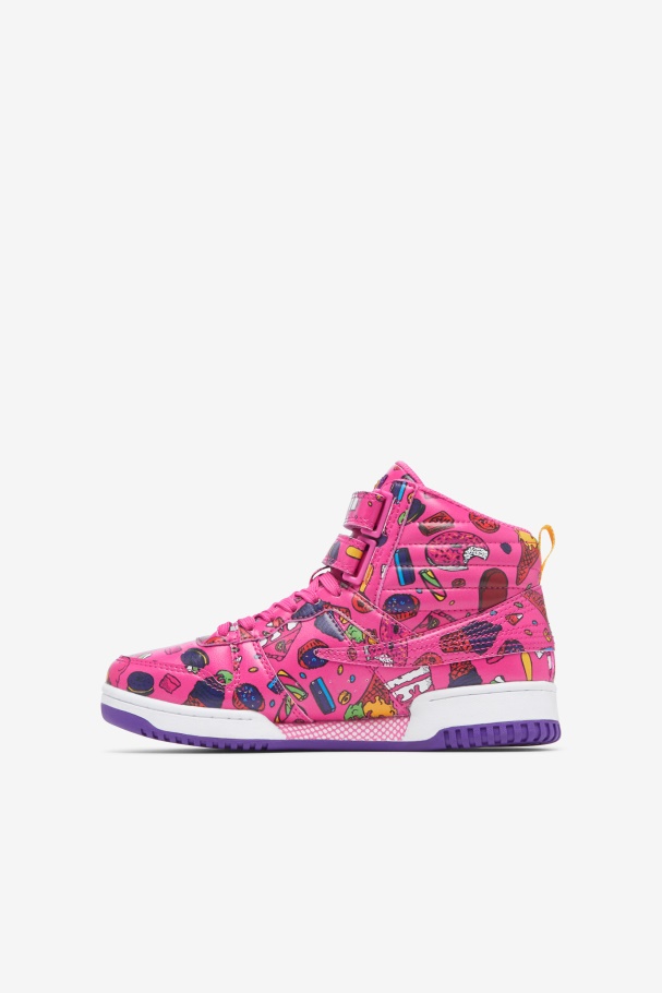 Sugar Plum/Purple/Lemon Fila UK Big Kids\' F-14