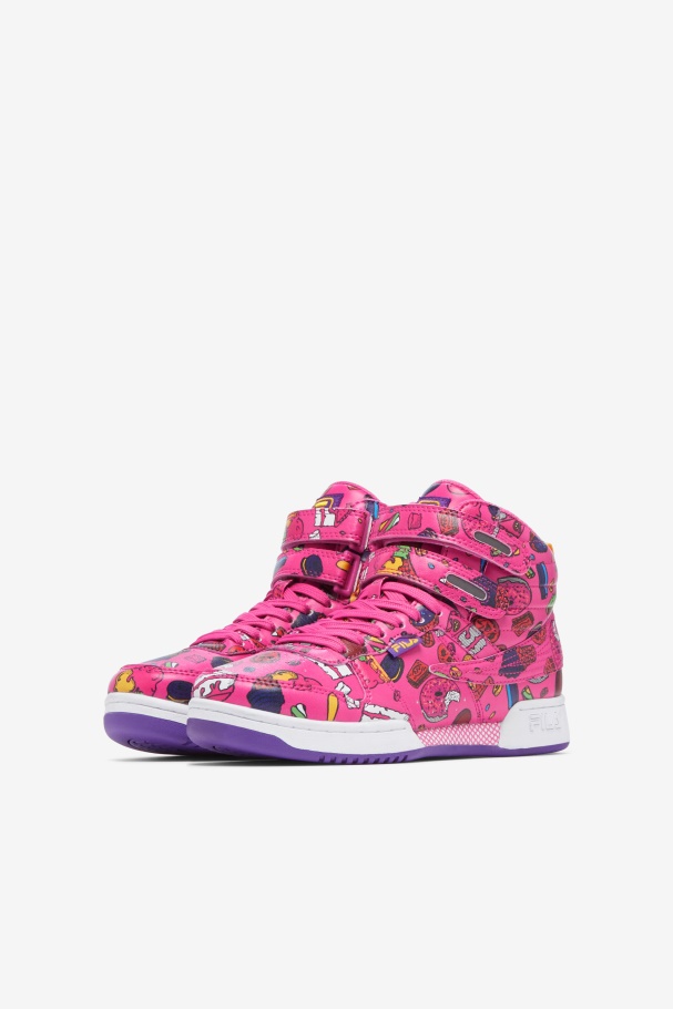 Sugar Plum/Purple/Lemon Fila UK Big Kids\' F-14