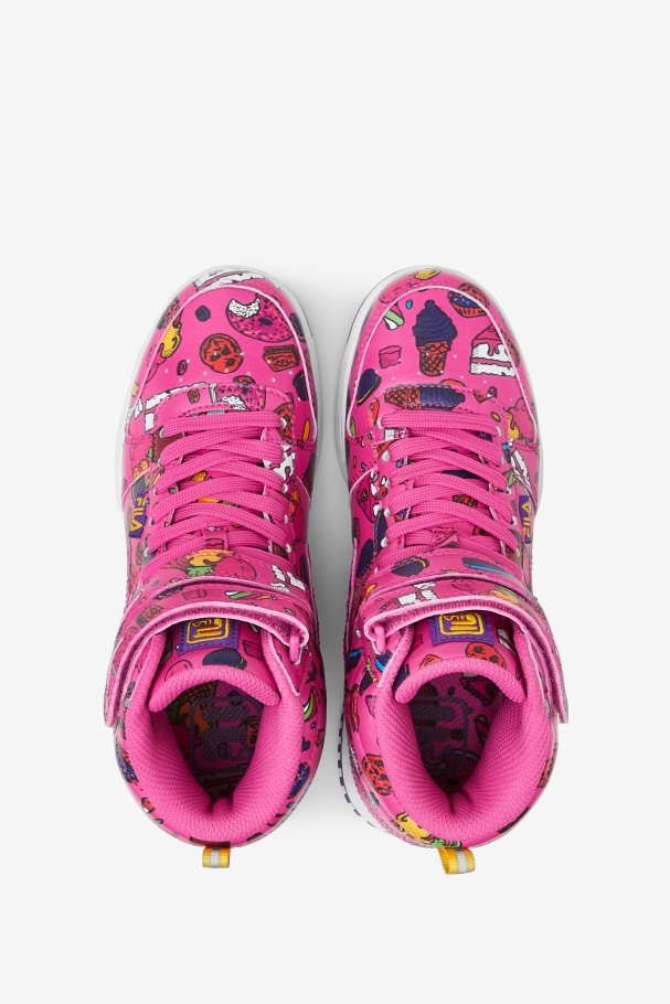 Sugar Plum/Purple/Lemon Fila UK Big Kids\' F-14