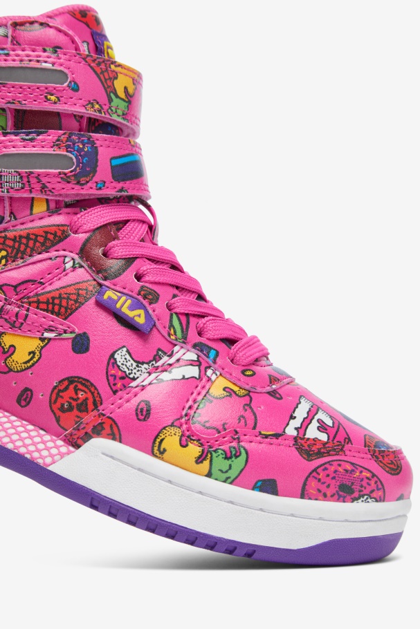 Sugar Plum/Purple/Lemon Fila UK Big Kids\' F-14