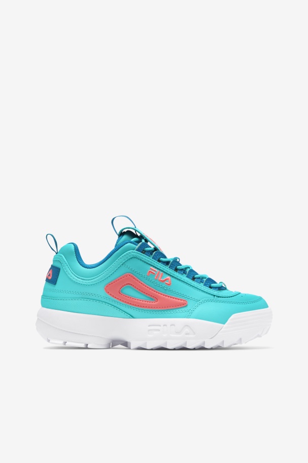Big Kids' Disruptor 2 Premium Blue/Atomic Blue/Tea Rose Fila UK