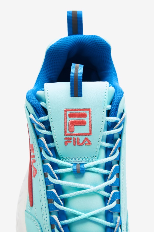 Big Kids\' Disruptor 2 Premium Blue/Atomic Blue/Tea Rose Fila UK