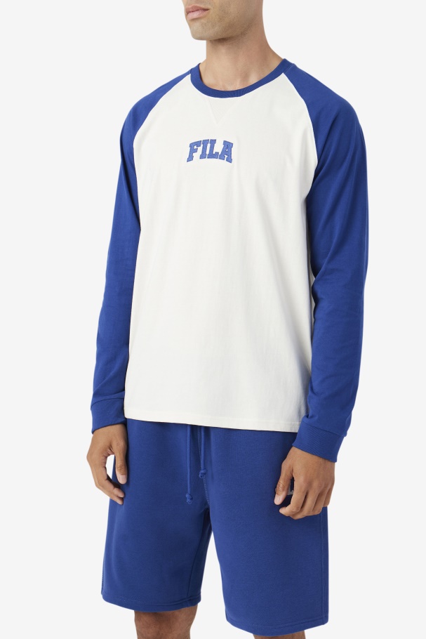 Fila UK Chet Raglan Tee Gardenia/Blue