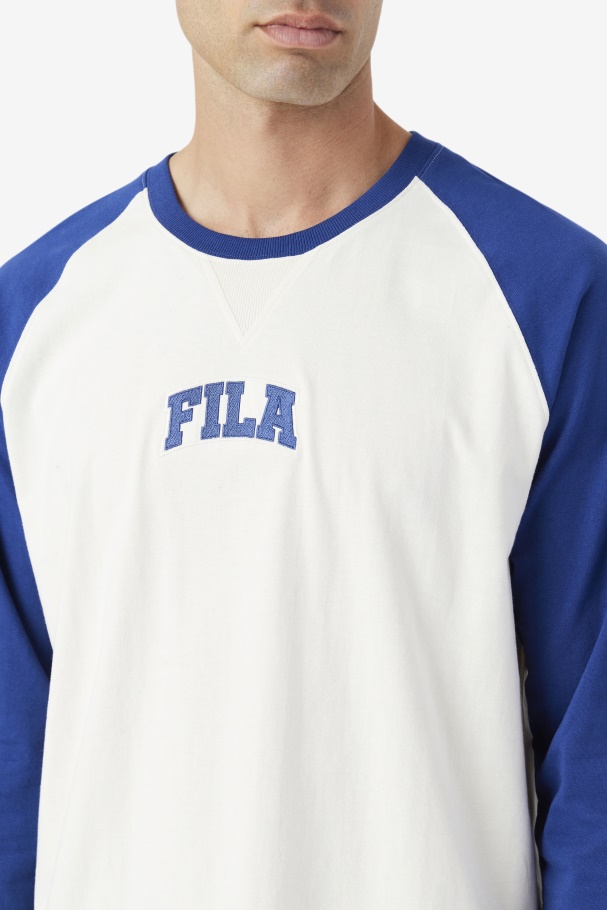 Fila UK Chet Raglan Tee Gardenia/Blue