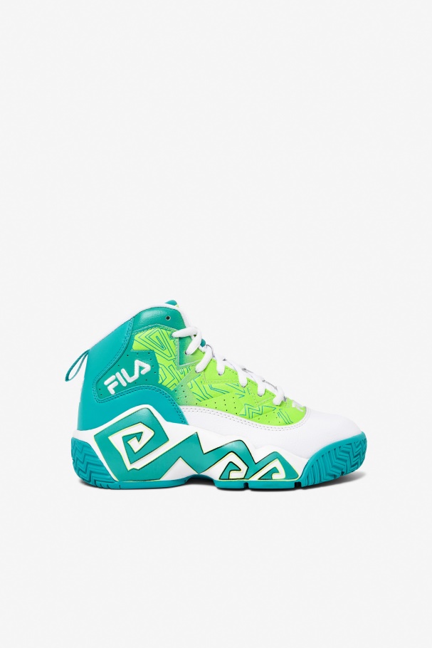 Big Kids' Mb White/Ceramic/Green Fila UK
