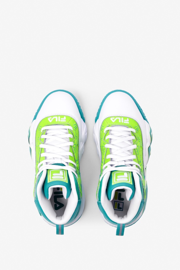 Big Kids\' Mb White/Ceramic/Green Fila UK