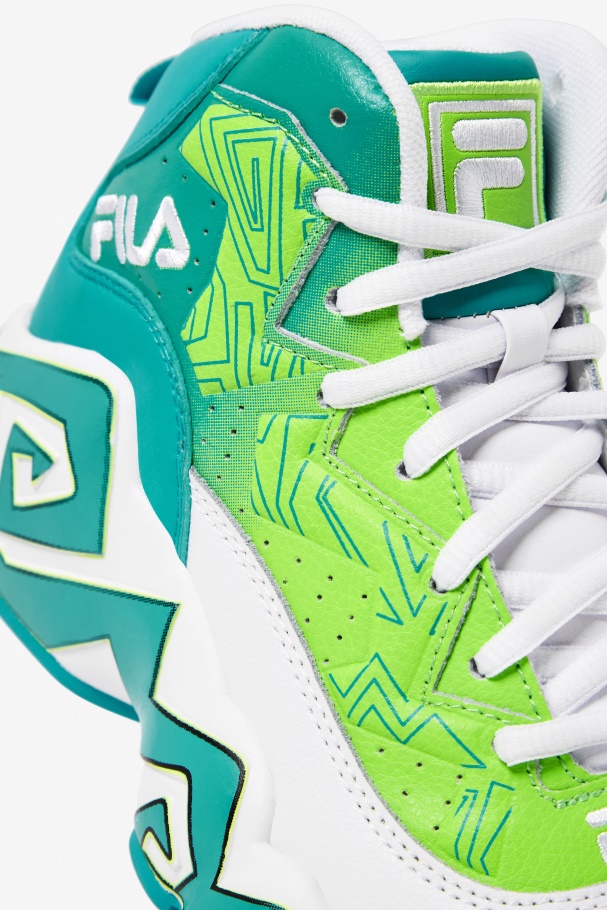 Big Kids\' Mb White/Ceramic/Green Fila UK