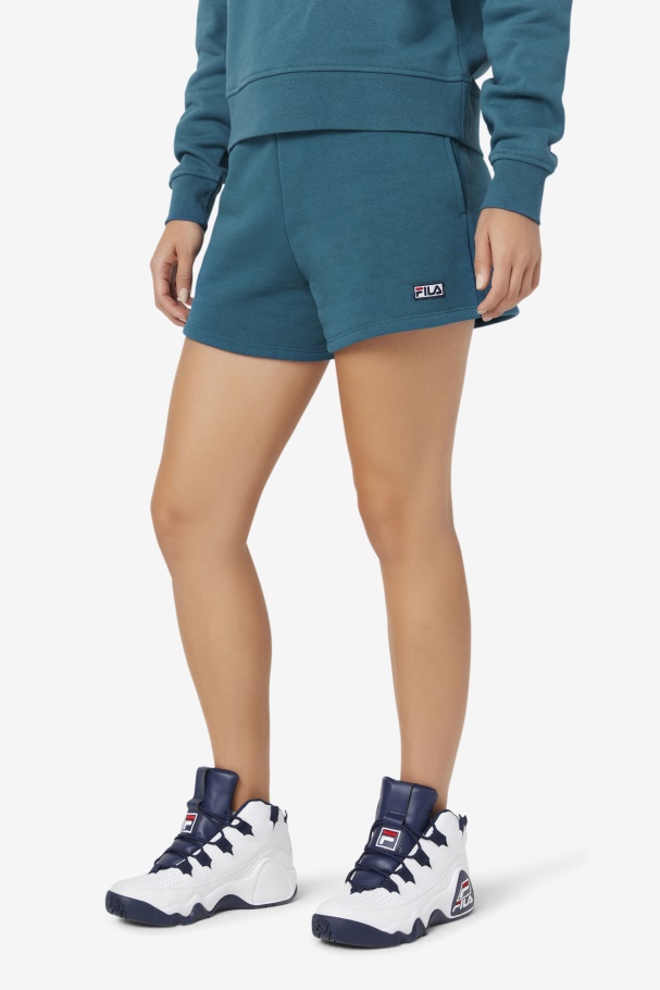 Diara High Rise Short Blue Coral Fila UK