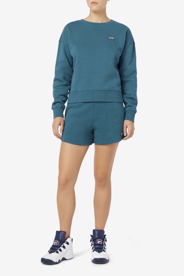Diara High Rise Short Blue Coral Fila UK
