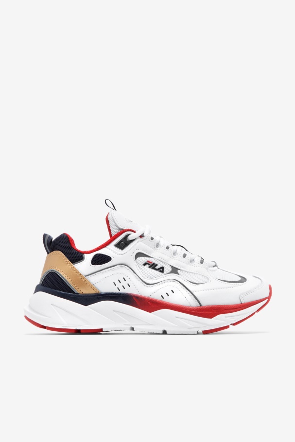 White/Blue/Red Fila UK Men's Trigate