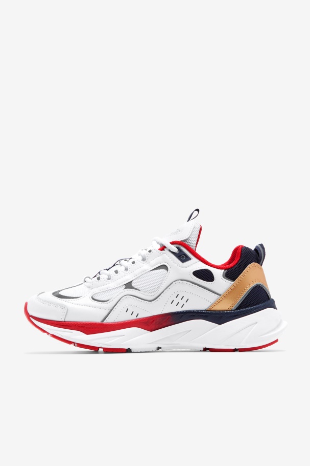 White/Blue/Red Fila UK Men\'s Trigate
