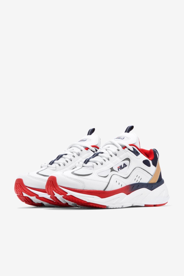 White/Blue/Red Fila UK Men\'s Trigate
