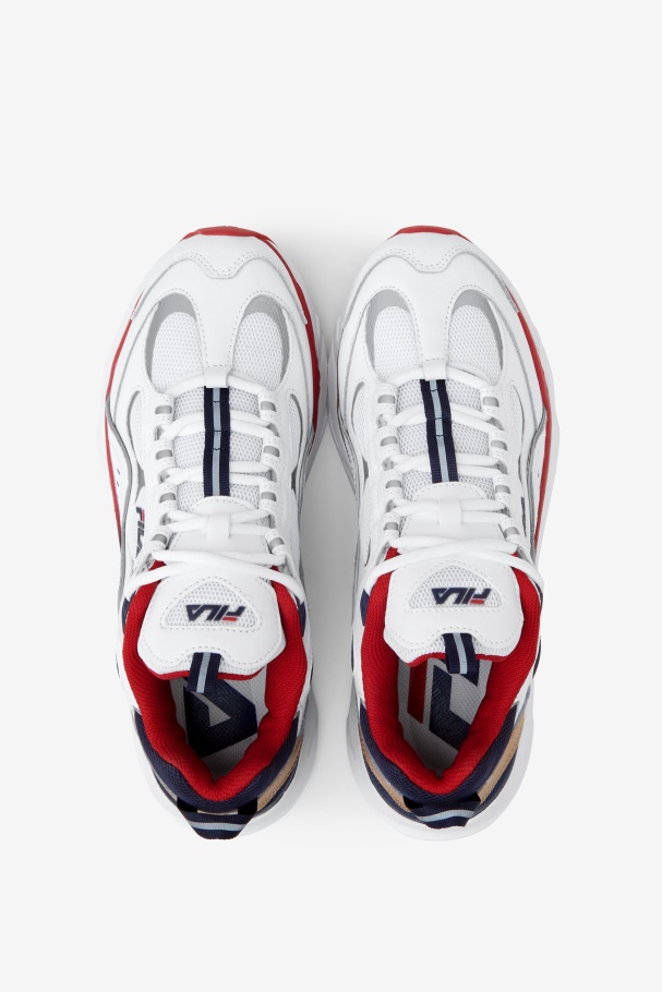 White/Blue/Red Fila UK Men\'s Trigate